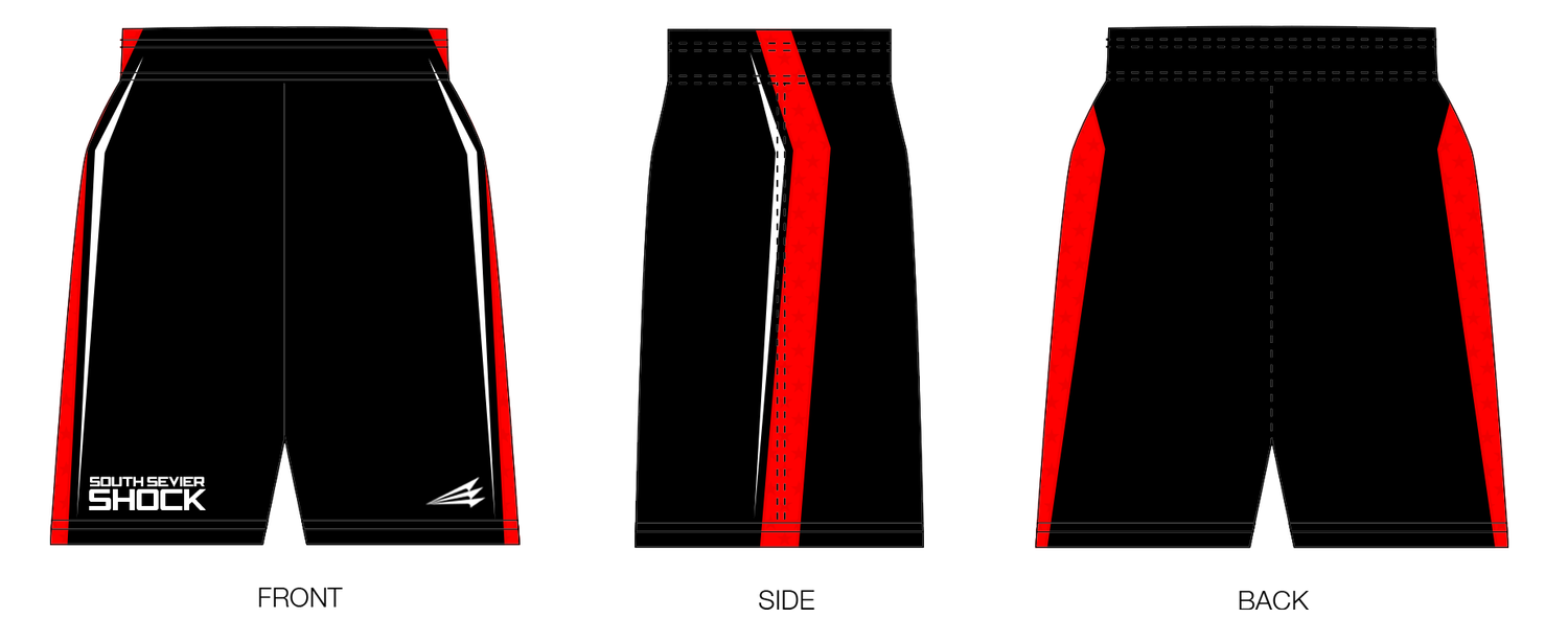 South Sevier Shock Baseball Custom Revolution Shorts #RS1