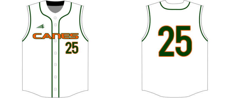 Westchester Hurricanes Custom HexaFlex Baseball Jersey #1B