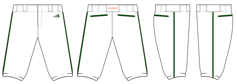 Westchester Hurricanes Baseball Custom Stacheman Knicker Pants #BP1D