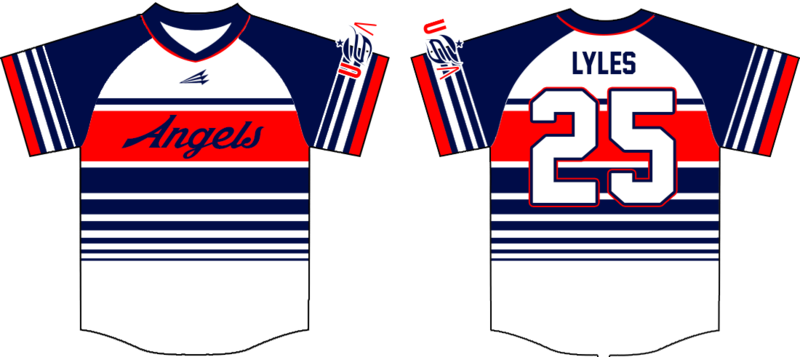Uprise Angels Custom Hexaflex Baseball Jersey #1