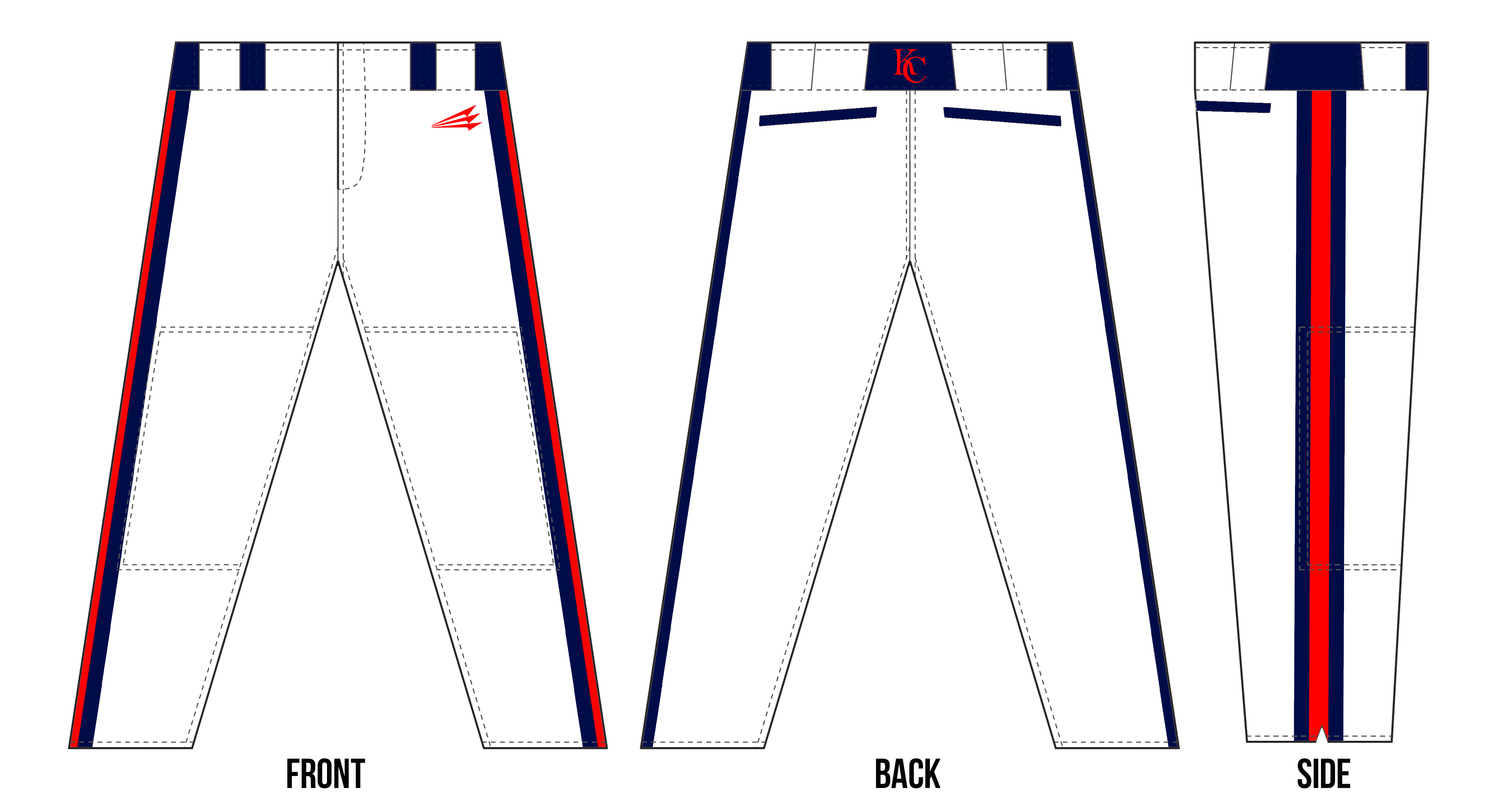 Kearney Cubs Baseball Custom Stacheman Long Pants #BP1