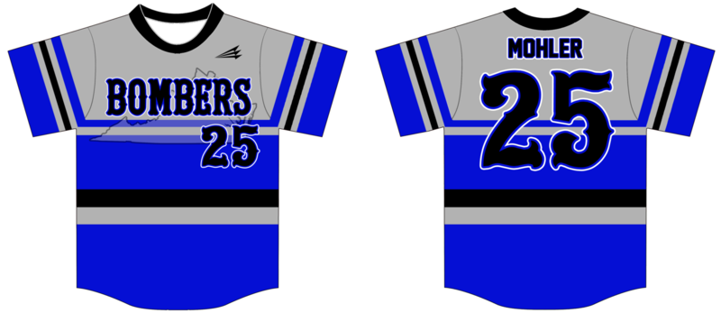 Rockbridge Bombers Custom Nanodri Baseball Jersey #1D