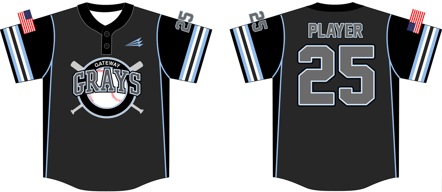 Gateway Grays Custom HexaFlex Baseball Jersey #1C
