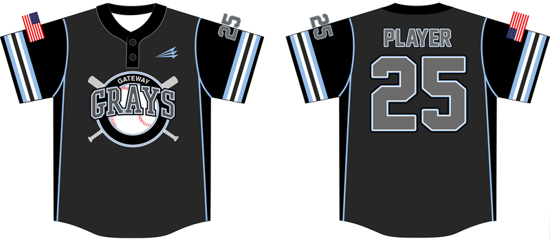 Gateway Grays Custom HexaFlex Baseball Jersey #1C