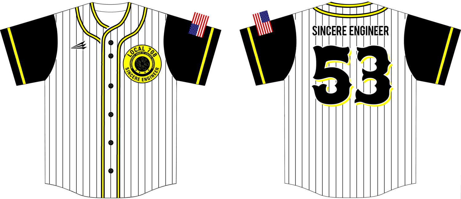 Sincere Engineer Custom NanoDri Baseball Jersey Design #3B