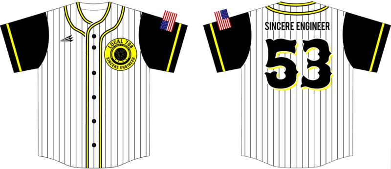 Sincere Engineer Custom NanoDri Baseball Jersey Design #3B