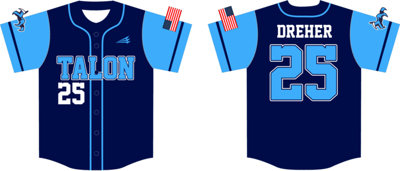 Chapin Talon 8U Custom Hexaflex Baseball Jersey #1C