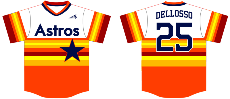 Astros (Dellosso) Custom Nanodri Baseball Jersey #2