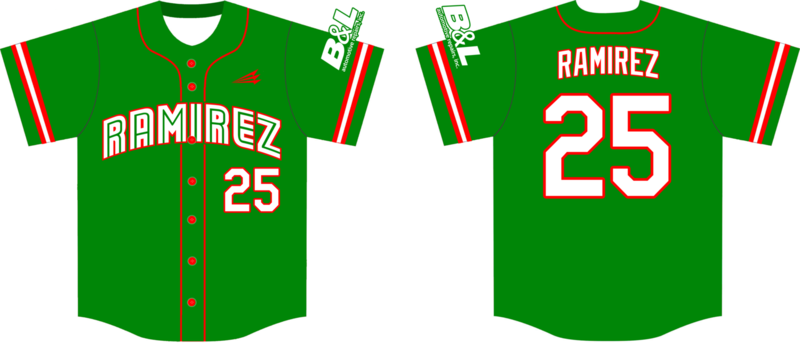 Ramirez Baseball Custom Hexaflex Baseball Jersey #1B