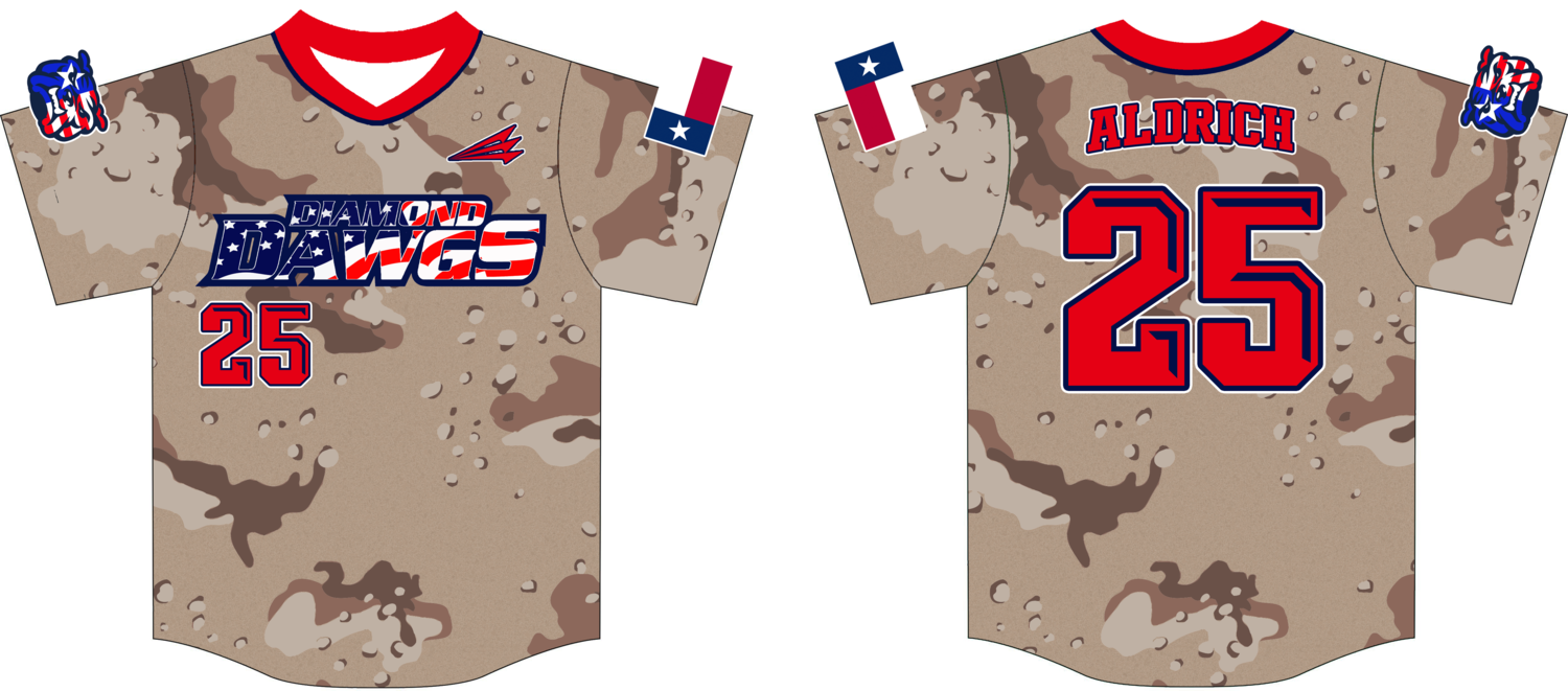 Diamond Dawgs (Aldrich) Custom NanoDri Baseball Jersey #8d
