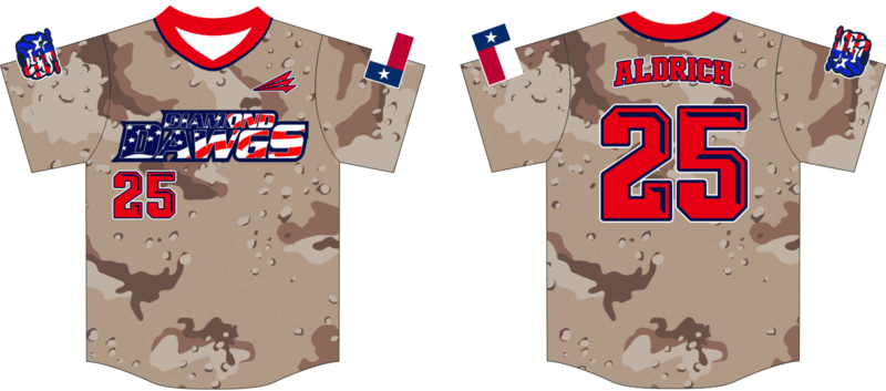 Diamond Dawgs (Aldrich) Custom NanoDri Baseball Jersey #8d