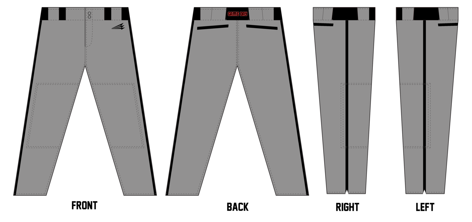Game Day Baseball Custom Stacheman Elite Long Baseball Pants #BP1A