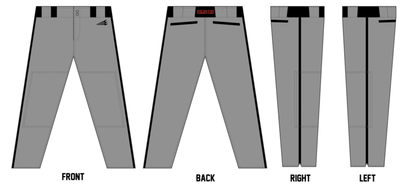 Game Day Baseball Custom Stacheman Elite Long Baseball Pants #BP1A