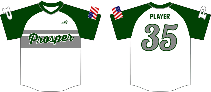 Prosper Eagles Custom HexaFlex Baseball Jersey #4