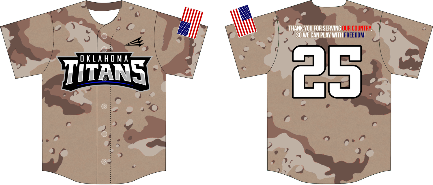 Oklahoma Titans Custom NanoDri Baseball Jersey #2C