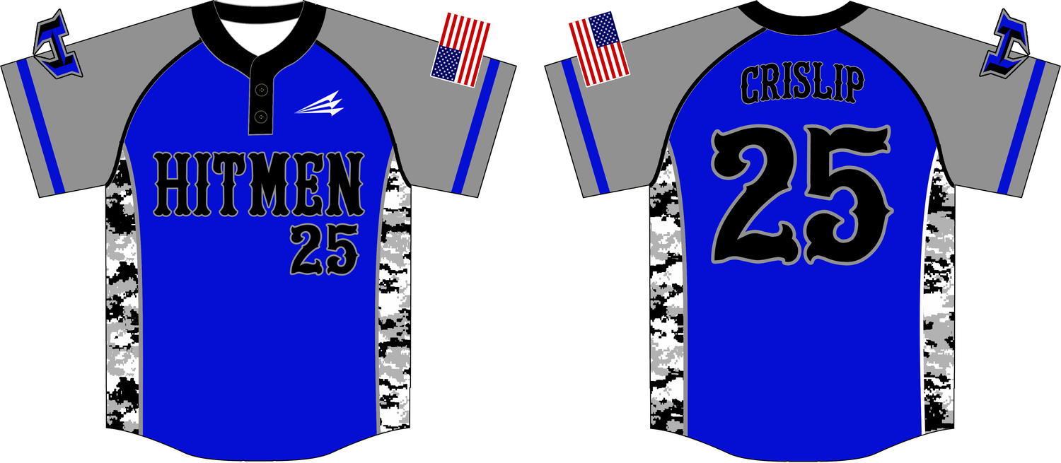 The Hitmen Custom HexaFlex Baseball Jersey #4