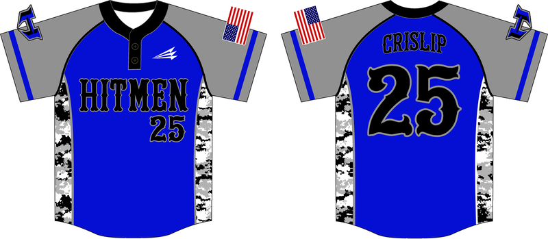 The Hitmen Custom HexaFlex Baseball Jersey #4