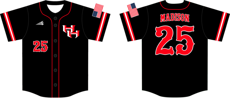 Horsham Hounds Custom HexaFlex Baseball Jersey #1