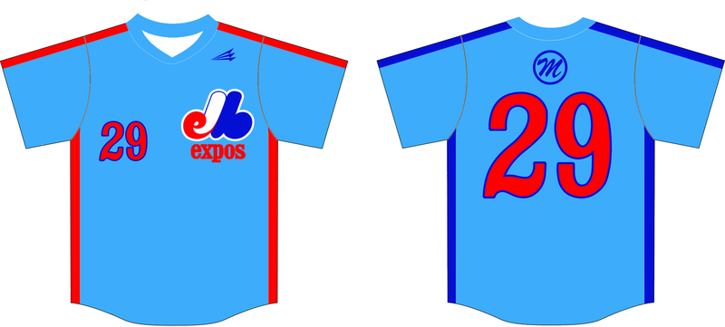 Metro Expos Custom HexaFlex Baseball Jersey #1