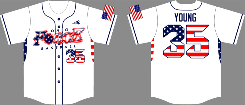 Ohio Force Custom Pro Premier Baseball Jersey #2B