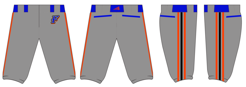 Ohio Force Baseball Custom Stacheman Elite Knicker Pants #BP2A