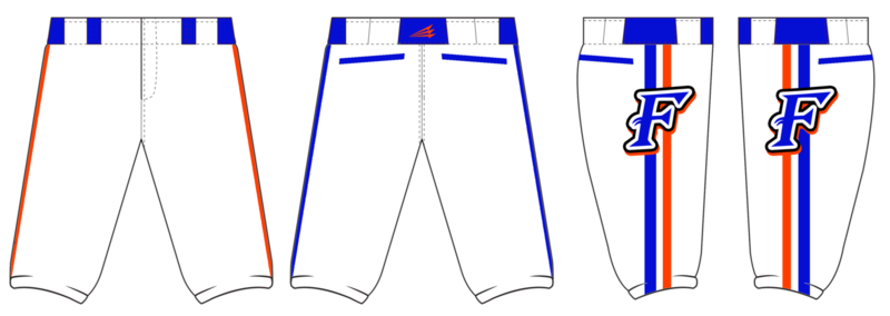 Ohio Force Baseball Custom Stacheman Elite Knicker Pants #BP1A