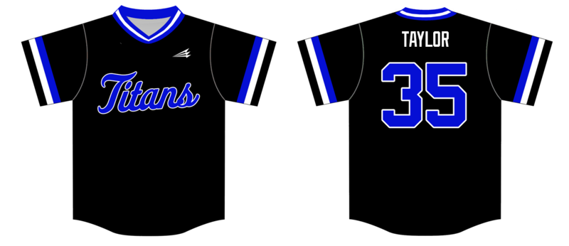 Tri-Cities Titans Custom HexaFlex Baseball Jersey #2B