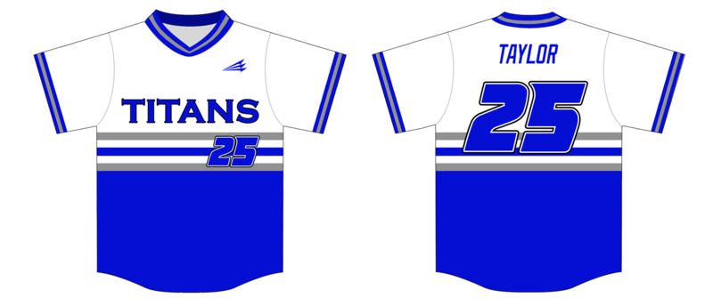Tri-Cities Titans Custom HexaFlex Baseball Jersey #3B