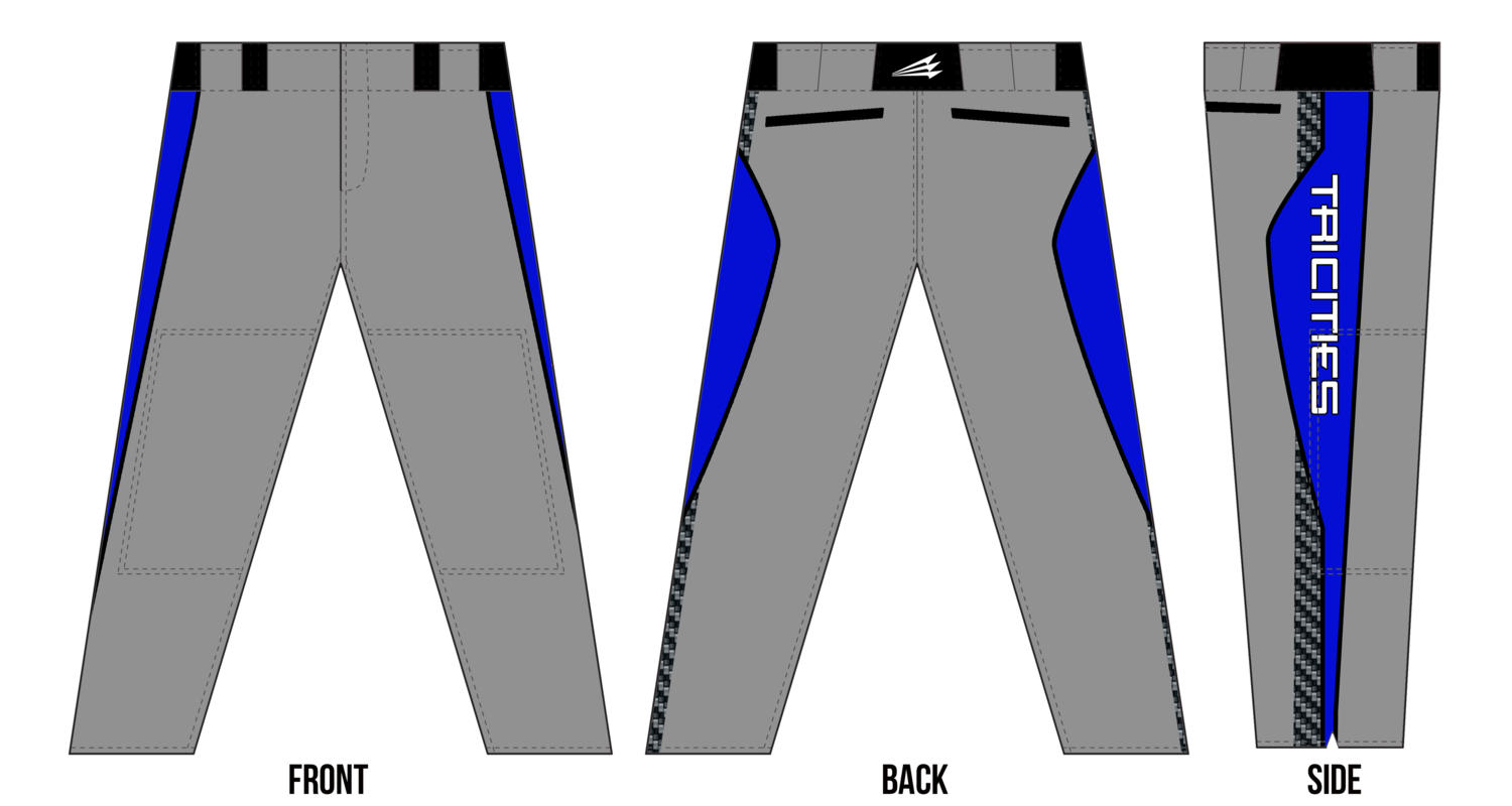 Tri-Cities Titans Custom Stacheman Elite Long Baseball Pants  #BP2
