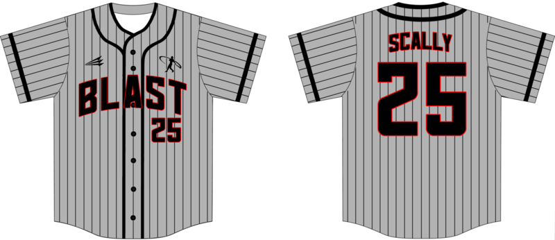 Bedford Blast Custom NanoDri Baseball Jersey #2