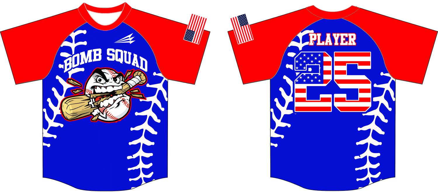 Bomb Squad Custom HexaFlex Baseball Jersey Design #3C