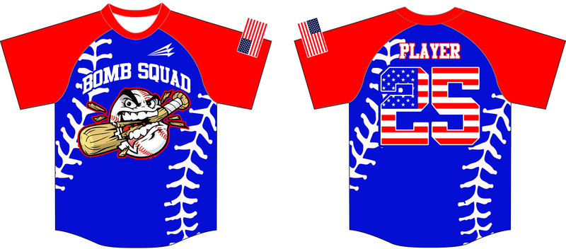 Bomb Squad Custom HexaFlex Baseball Jersey Design #3C