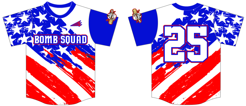 Bomb Squad Custom HexaFlex Baseball Jersey Design #2C