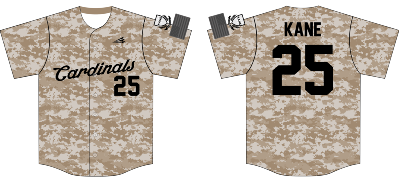 Cardinals (Kane) Custom HexaFlex Baseball Jersey #6