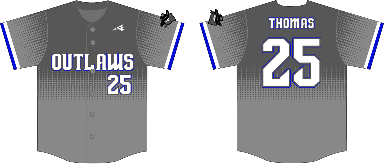 AC Outlaws Custom NanoDri Baseball Jersey #2