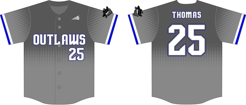 AC Outlaws Custom NanoDri Baseball Jersey #2