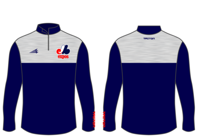 Montgomery Expos Custom Nano Zip Pullover #NP1