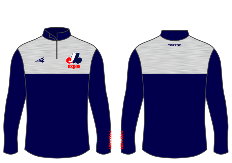 Montgomery Expos Custom Nano Zip Pullover #NP1