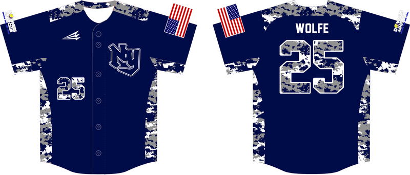 Yankees (Wolfe) Custom NanoDri Baseball Jersey #1