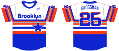 Brooklyn Bombers Custom HexaFlex Baseball Jersey #1f