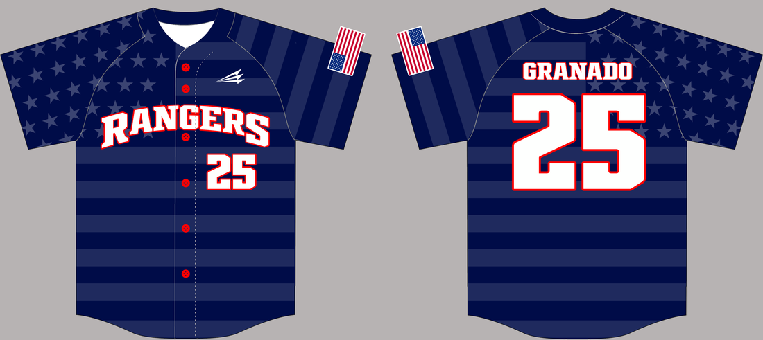 Pecos Rangers Custom HexaFlex Baseball Jersey #3