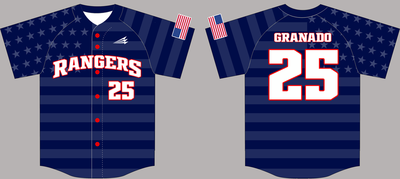 Pecos Rangers Custom HexaFlex Baseball Jersey #3