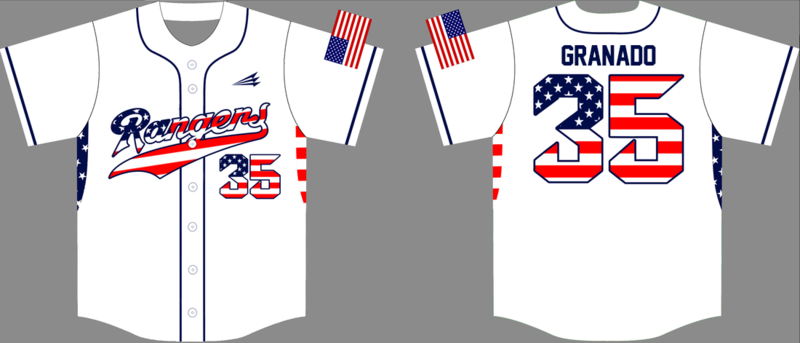 Pecos Rangers Custom HexaFlex Baseball Jersey #4
