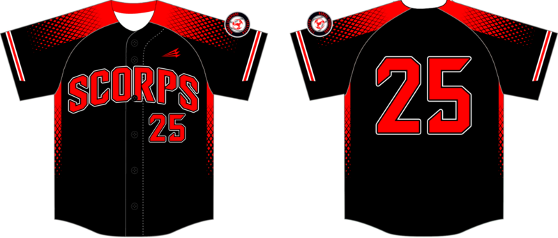 NorCal Scorpions Custom HexaFlex Baseball Jersey #1B