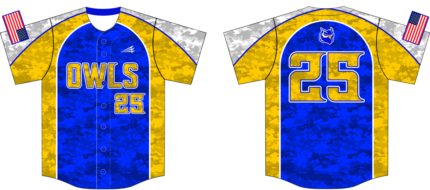 Reagan County Owls Custom Hexaflex Baseball Jersey #7C