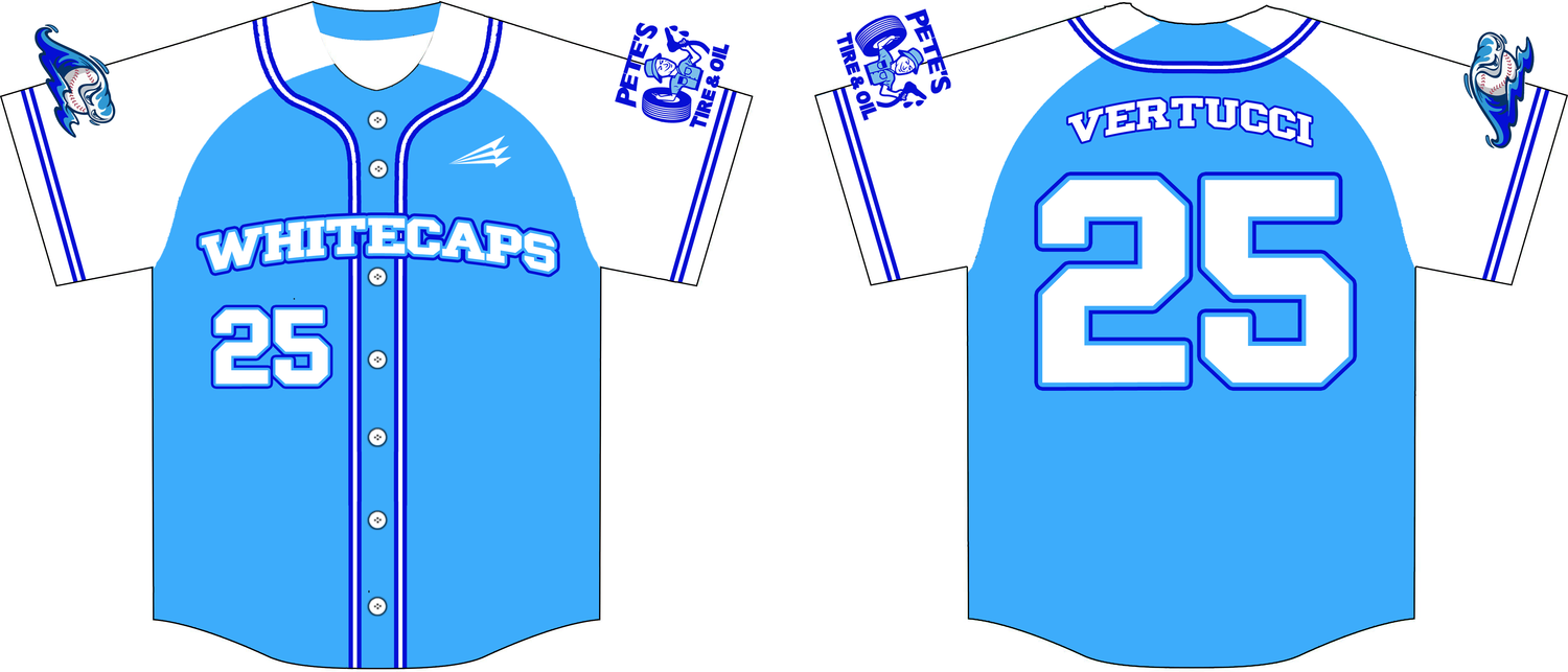 DC Whitecaps Custom HexaFlex Baseball Jersey #5