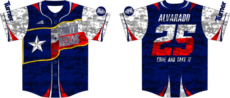 Turner South Texas Custom Hexaflex Baseball Jersey #1C