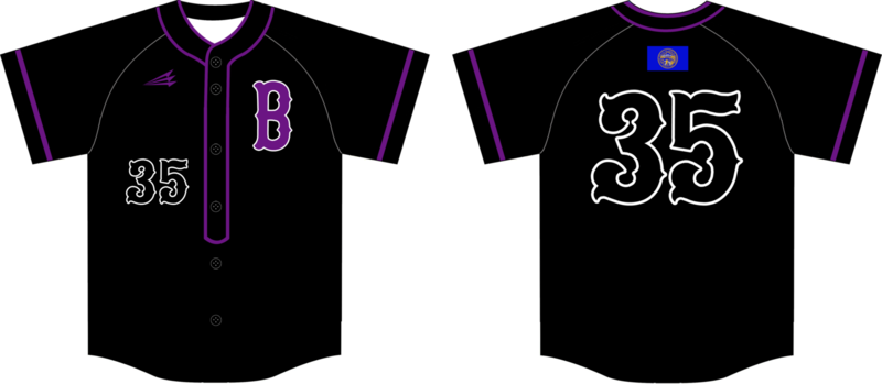 Bellevue Bruins Custom HexaFlex Baseball Jersey Design #3E