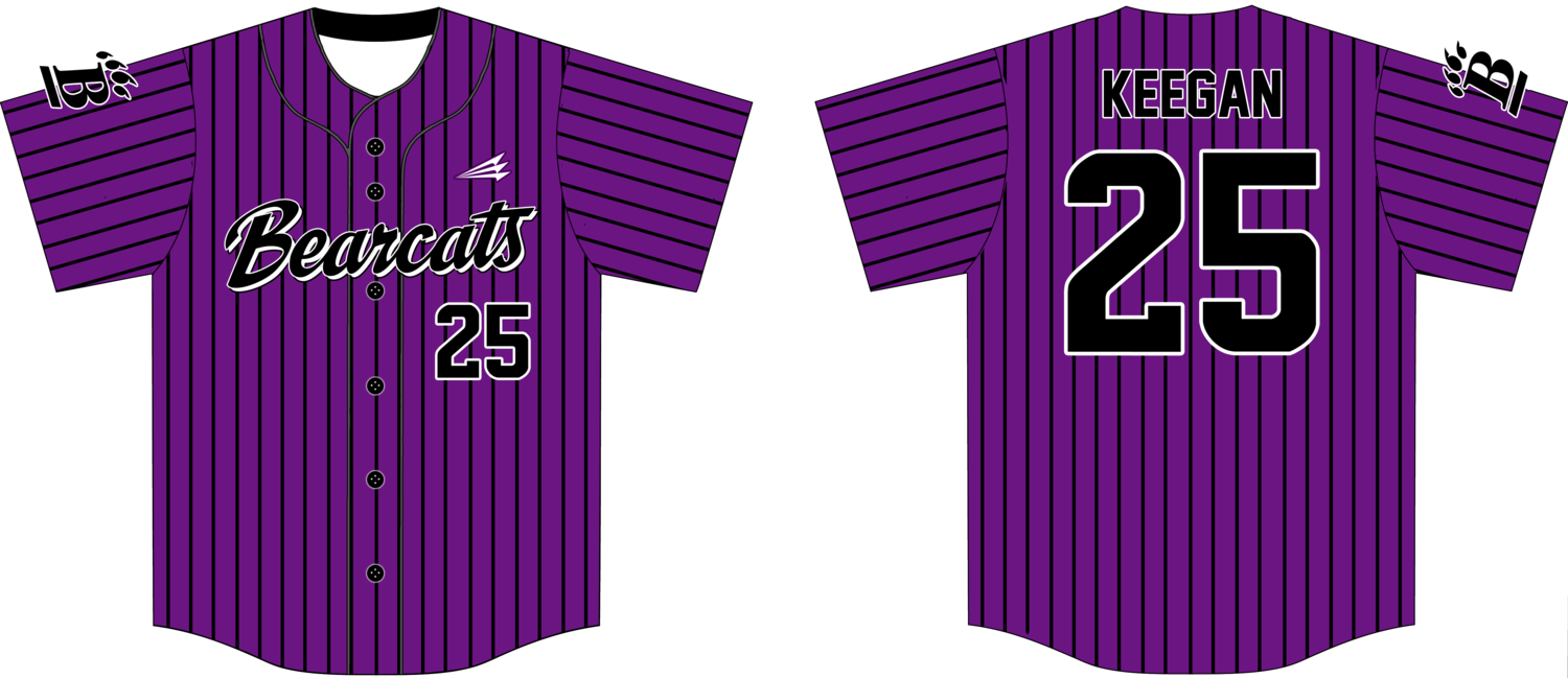 Ballston Bearcats Custom HexaFlex Baseball Jersey Design 2