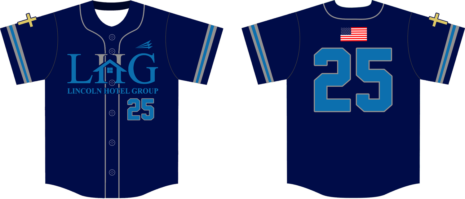 Lincoln Hotel Group Custom NanoDri Baseball Jersey #1C